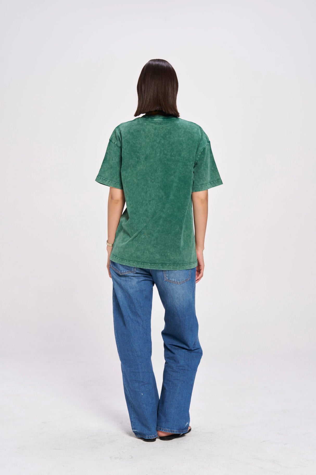 Cherry Baby Acid Wash T-Shirt | Green