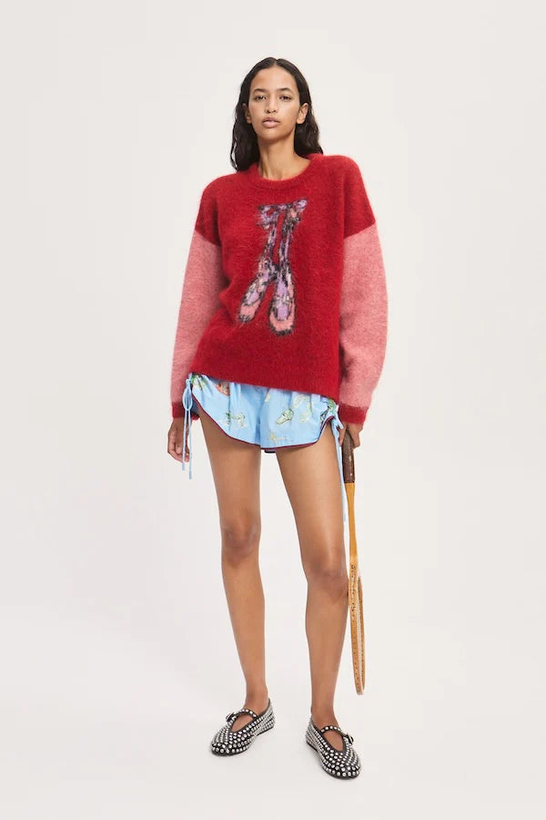 Court Ballet Sweater | Red