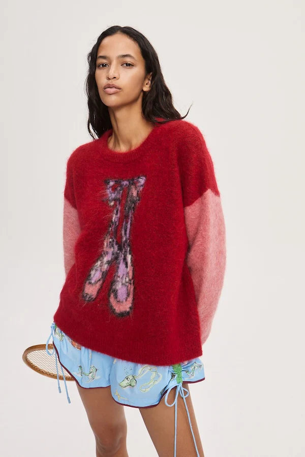 Court Ballet Sweater | Red
