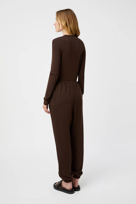 Park Long Sleeve Logo Top | Bitter Chocolate