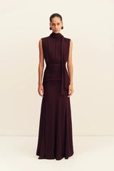 Amina Scarfe Neck Maxi Dress | Wine Tasting