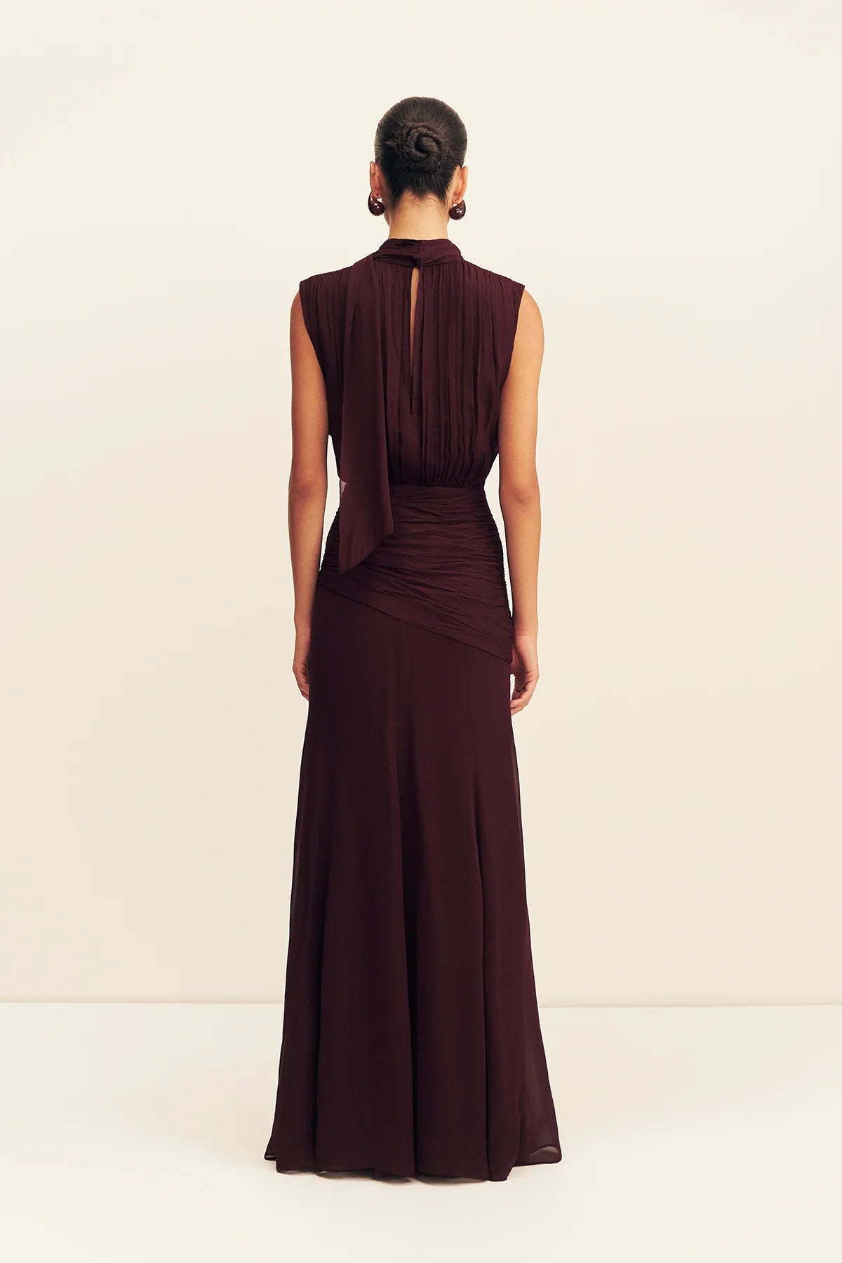 Amina Scarfe Neck Maxi Dress | Wine Tasting