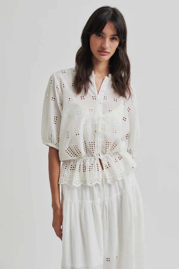 Elenore Shirt | White Alyssum