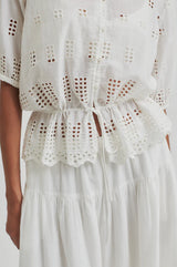 Elenore Shirt | White Alyssum