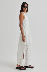 Elenore Skirt | White Alyssum