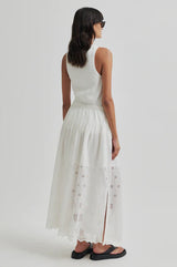 Elenore Skirt | White Alyssum