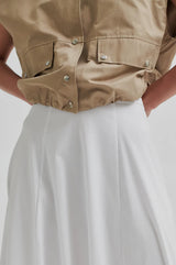 Viktoria Balloon Skirt | White