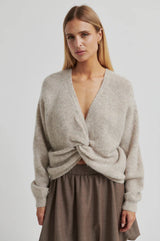 Flare Knit | Dark Beige Melange