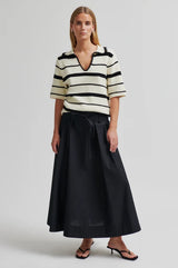 Susi Knit Collar Top | Eggnog