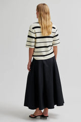 Susi Knit Collar Top | Eggnog