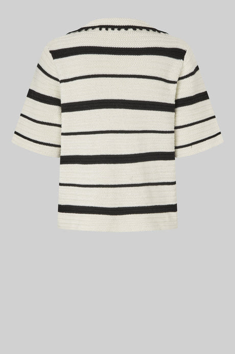 Susi Knit Collar Top | Eggnog