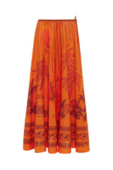 Boathouse Midi Skirt | Orange Orange
