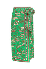 Fish Sticks Sarong Skirt | Green