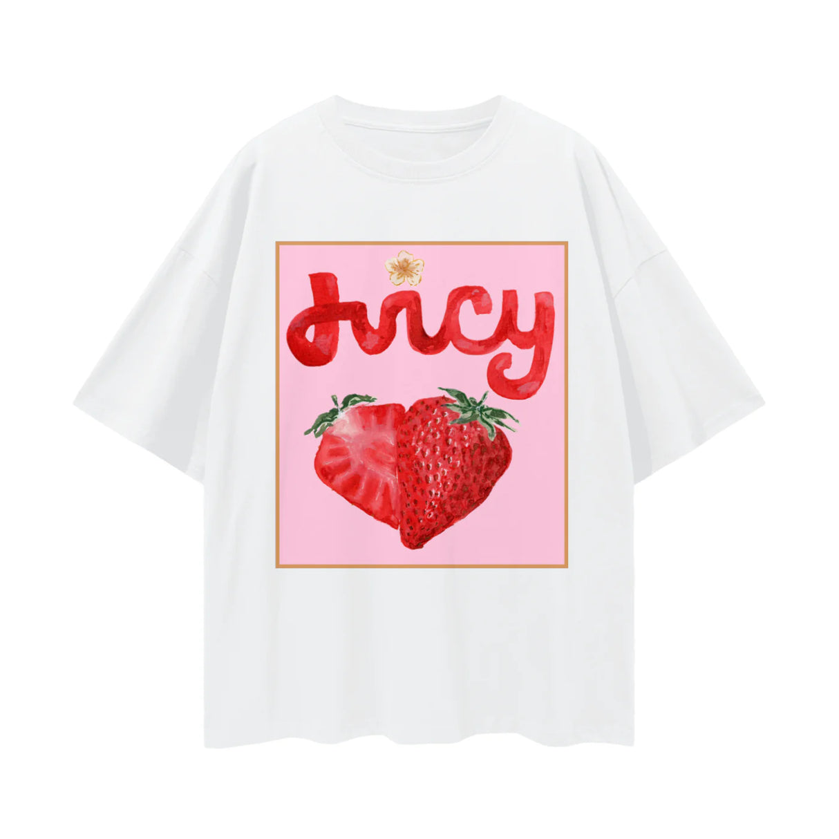 Juicy Oversized Tee | White