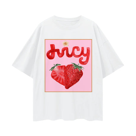Juicy Oversized Tee | White
