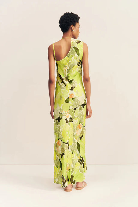 Midelton Side Split Maxi Dress | Lime/Multi