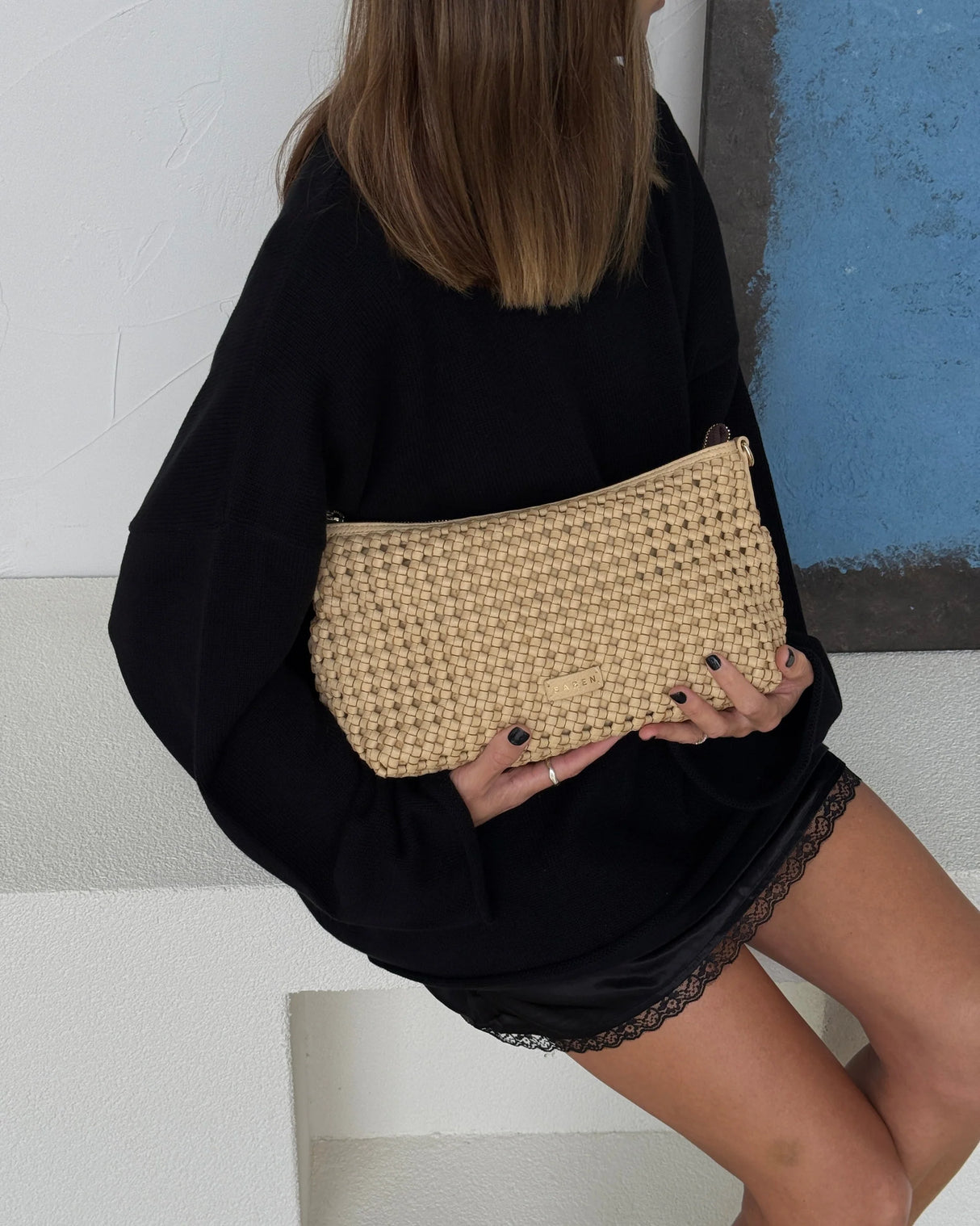 Claudia Crossbody | Raffia Braid