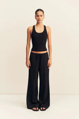 Castro Suiting Drawstring Pant | Black