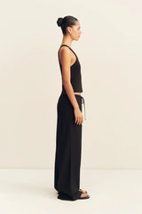 Castro Suiting Drawstring Pant | Black