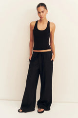 Castro Suiting Drawstring Pant | Black