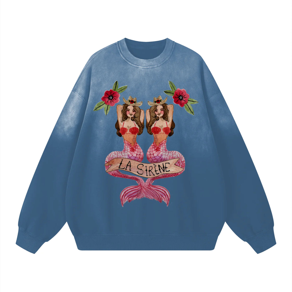 Mermaid La Sirene Crew Neck | Blue