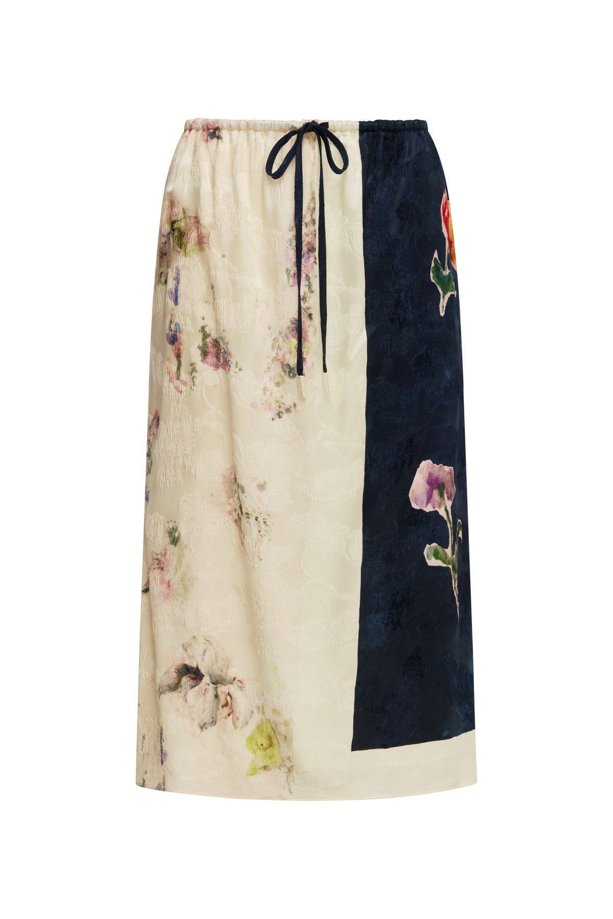 Sophie Printed Silk-Blend Skirt