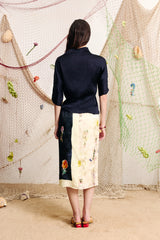 Sophie Printed Silk-Blend Skirt
