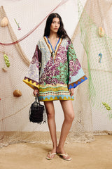 Alita Printed Linen Mini Dress