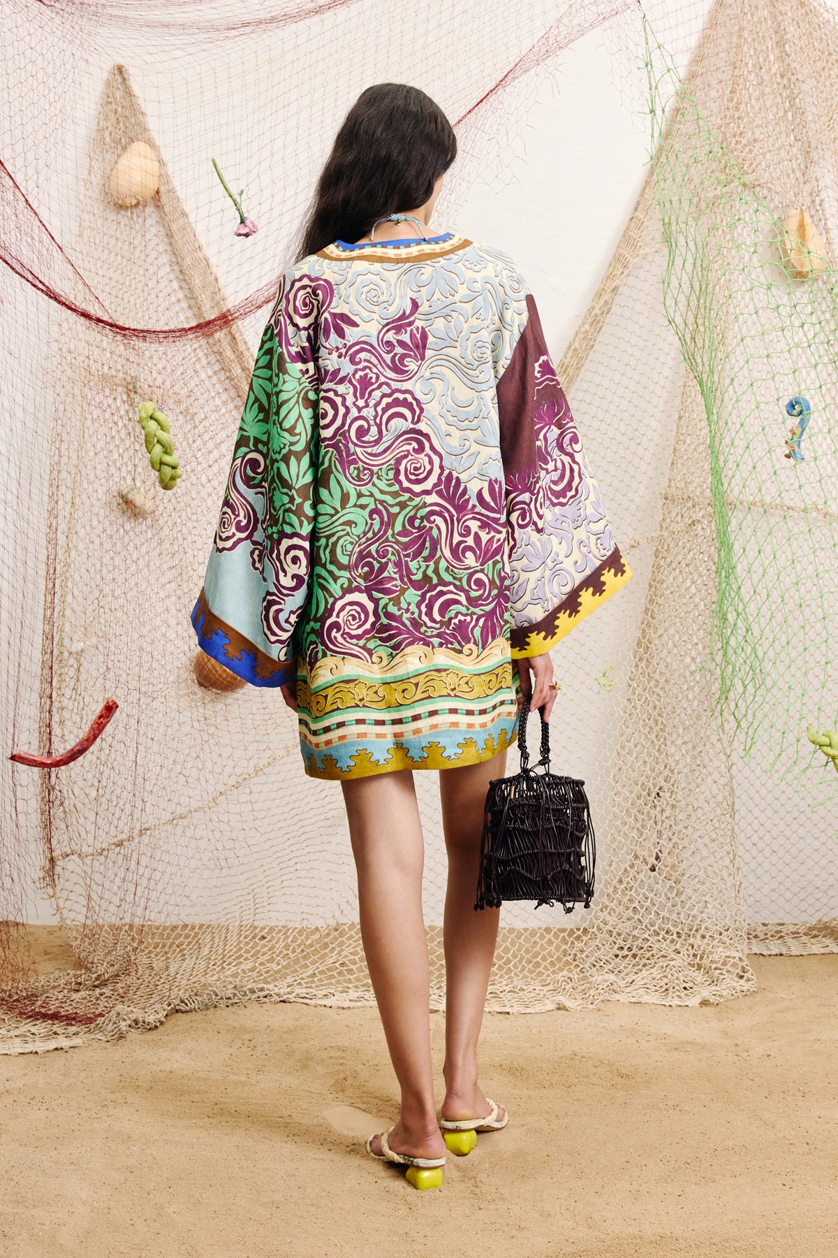 Alita Printed Linen Mini Dress
