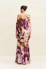 Gia Off Shoulder Blouson Maxi Dress