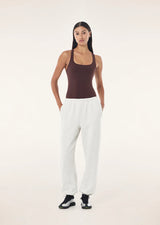 Adventure Cuffed Track Pant | Snow Marle