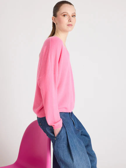 Astrid Cashmere Top | Dragon Fruit