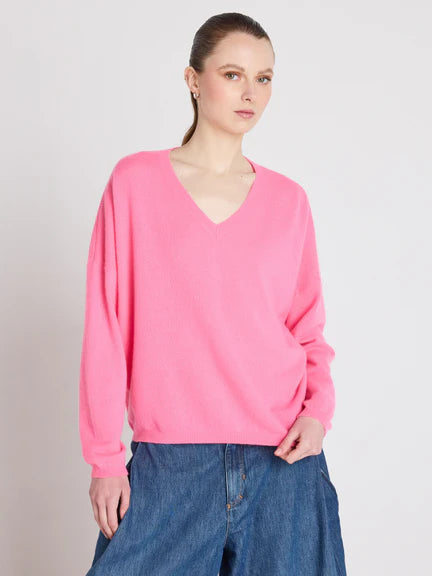 Astrid Cashmere Top | Dragon Fruit
