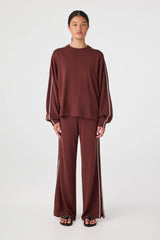 Pippa Pant 2.0 | Merlot/Cream
