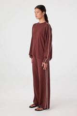 Pippa Pant 2.0 | Merlot/Cream