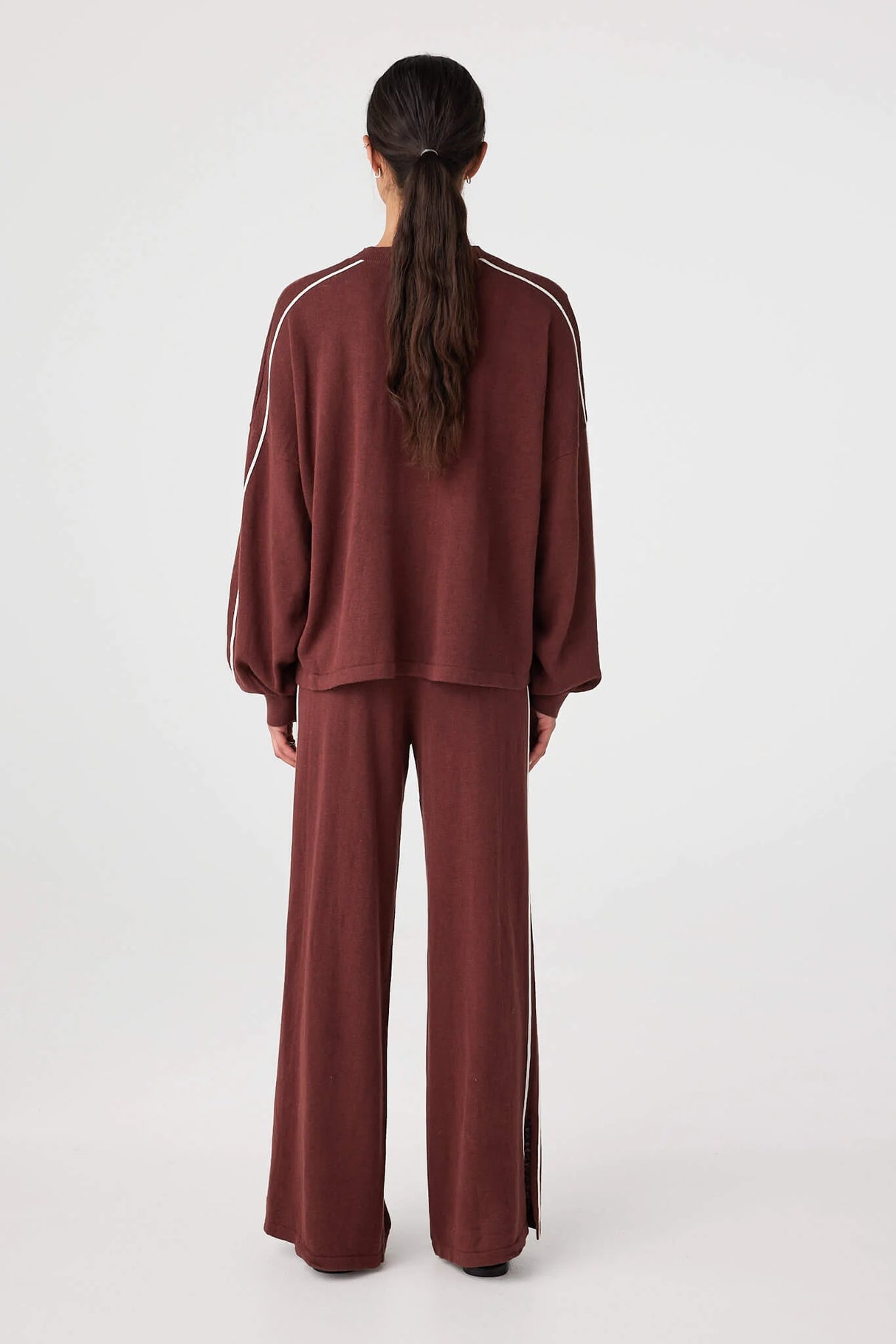 Pippa Pant 2.0 | Merlot/Cream