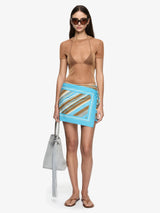 Elaris Wrap Skirt | Sandlewood Stripe