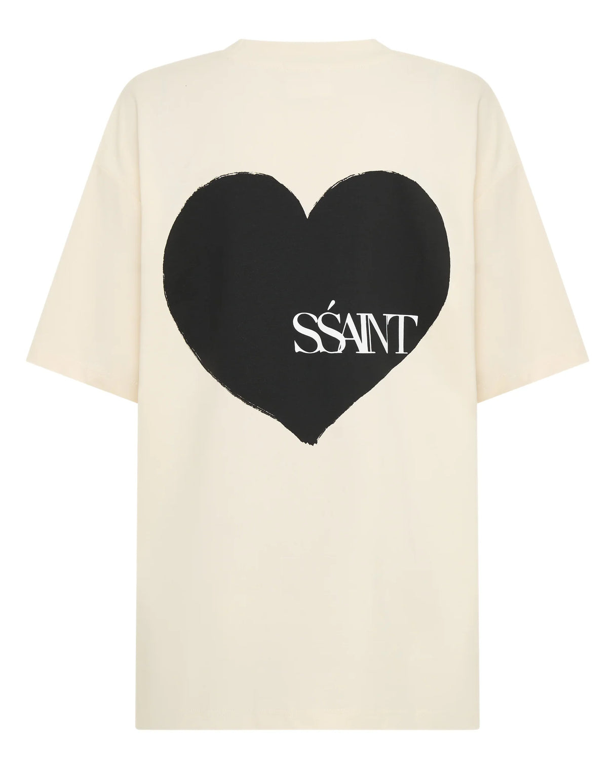 Heart Tee | Black & Cream