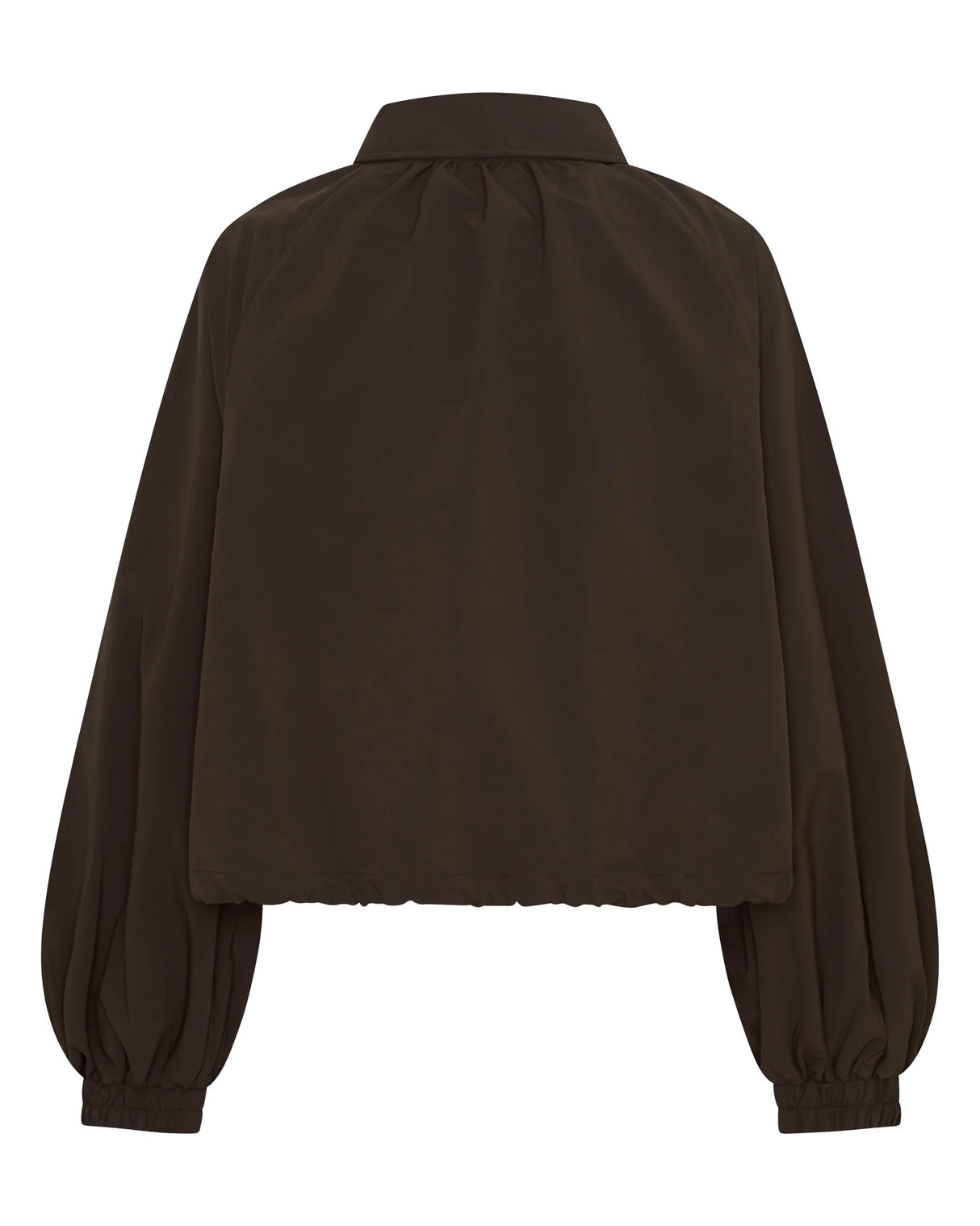 Fight Night Zip Windbreaker | Brown/Cream