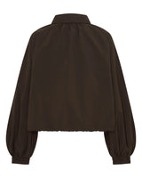Fight Night Zip Windbreaker | Brown/Cream