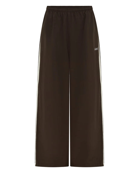 Fight Night Windbreaker Pant | Brown/Cream