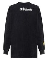 Signature Moto Tee | Black Acid Wash