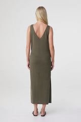 Sarina Wrap Maxi Dress | Smokey Olive