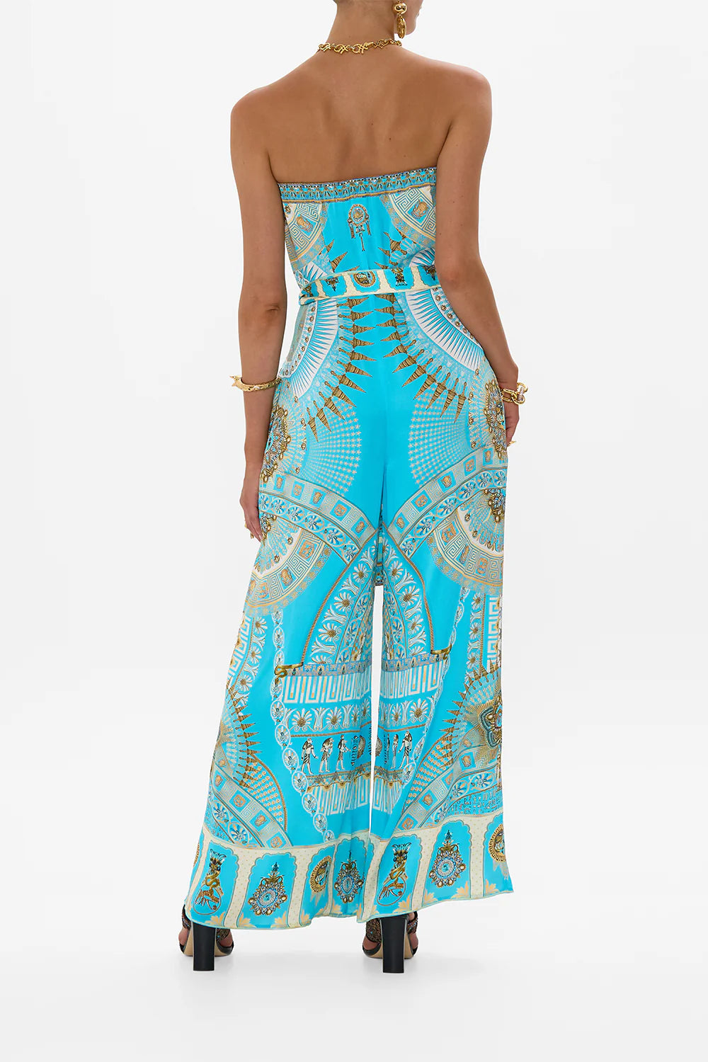 Tie Waist Strapless Jumpsuit | Temple Of Light