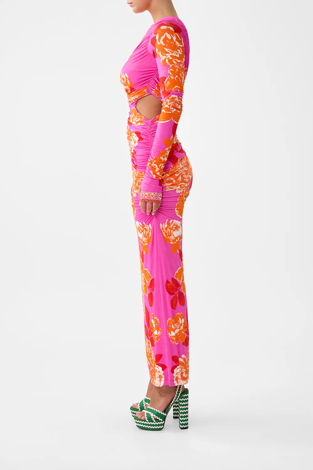 One Shoulder Jersey Cut Out Dress | If These Tiles Could Talk