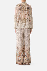 Raglan Blouse With Front Ruffle | Aranjuez Animalia