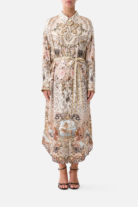 Shirt Dress with Back Button Detail | Aranjuez Animalia