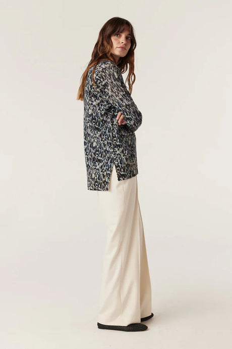 Superfine Merino Print Jumper | Animal