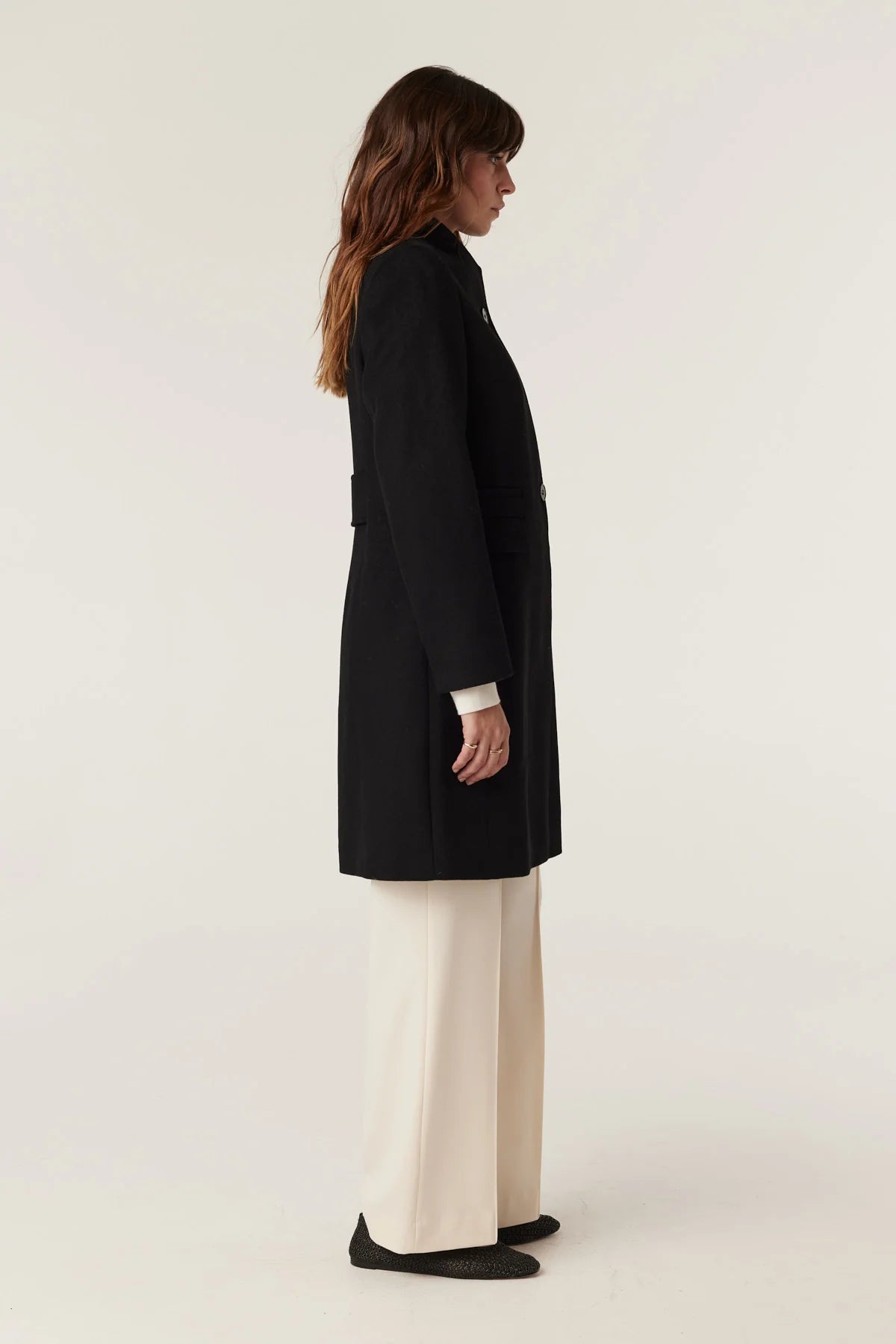 Eton Wool Coat | Black