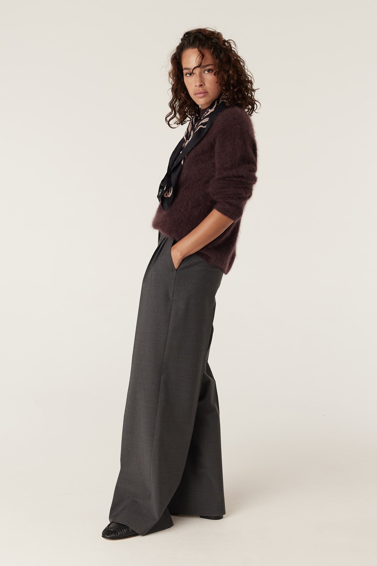 Brushed Cashwool Turtle Jumper | Shirza